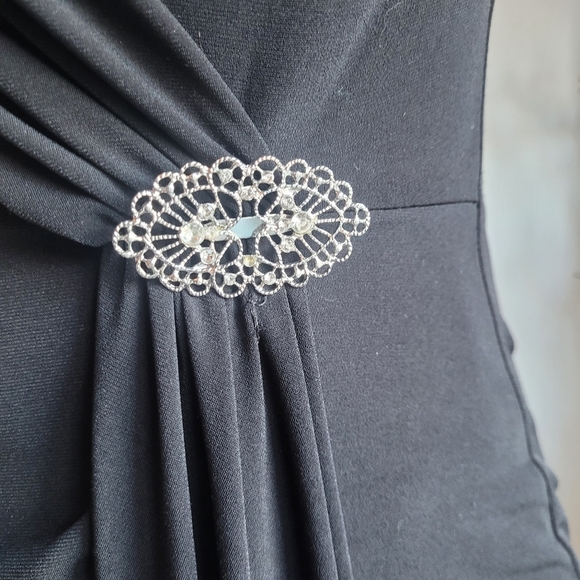 Jesse Ryan for Lori Michaels black cocktail dress Sz.S - Picture 4 of 8